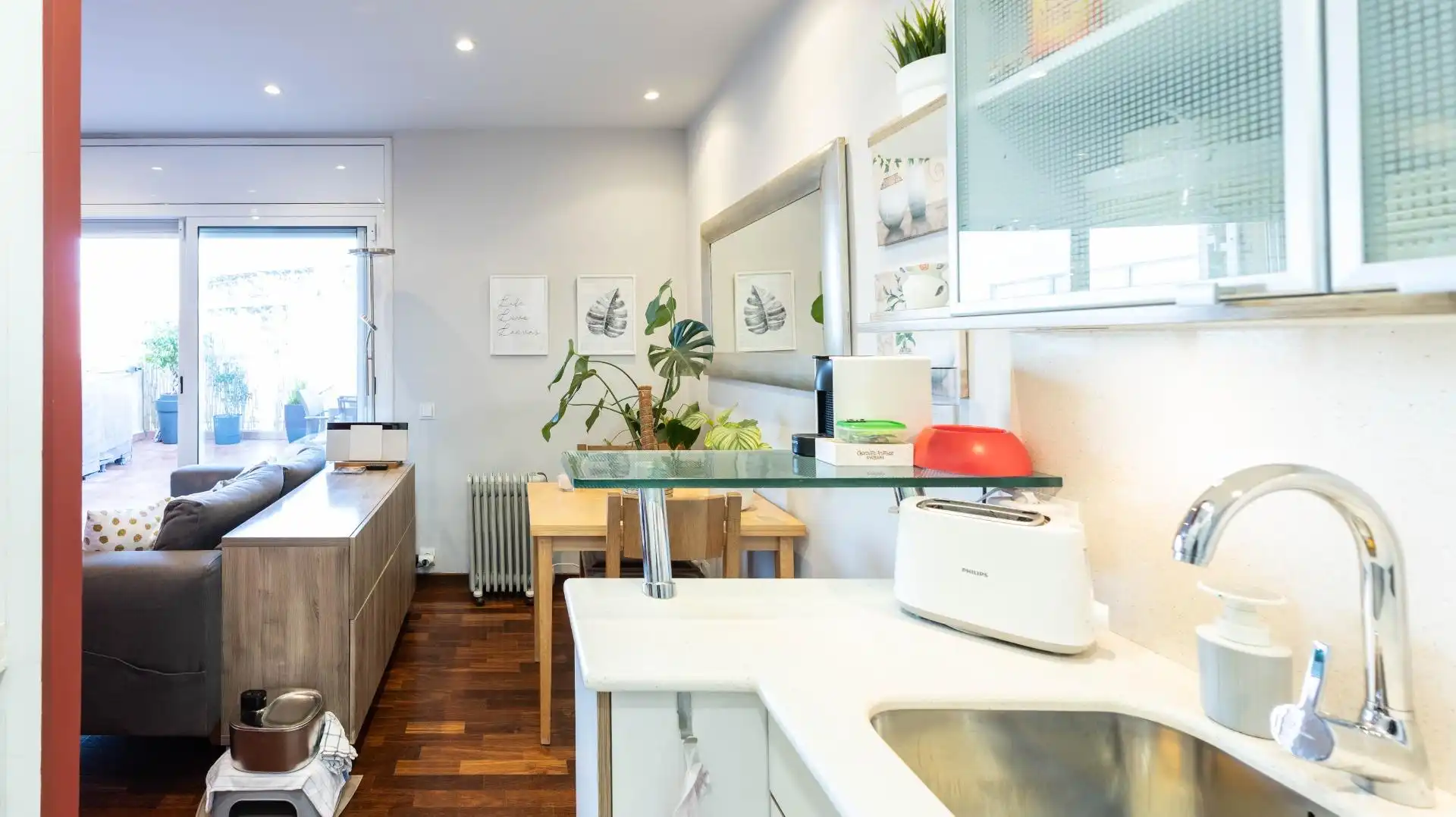 Kitchen of Attic for sale in Barcelona  with Air Conditioner, Parquet flooring and Terrace