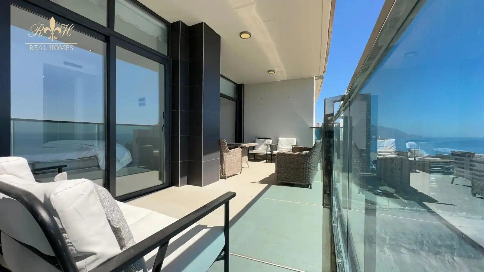 Terrace of Flat for rent in Benidorm  with Air Conditioner, Heating and Terrace