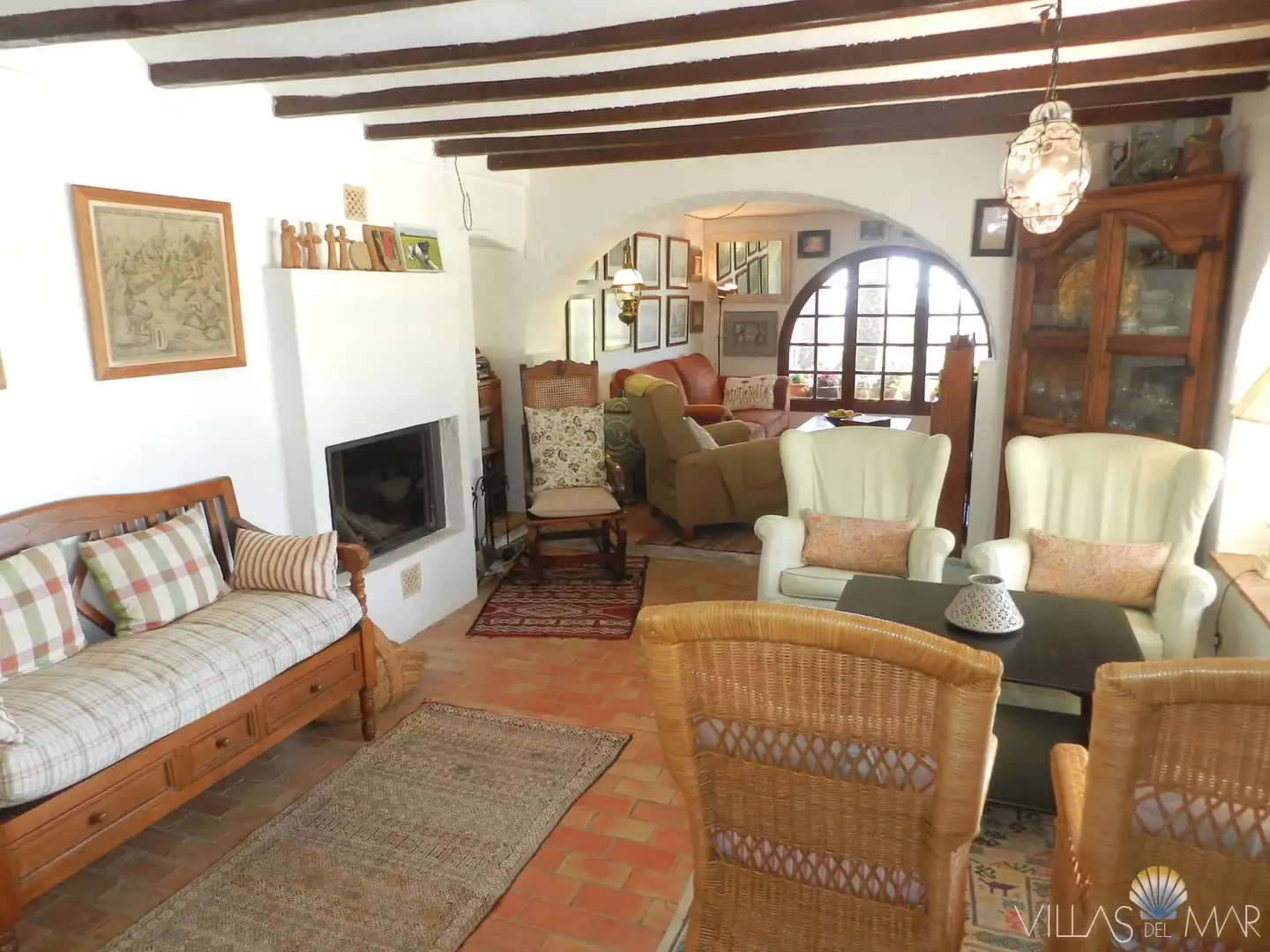 Sala de estar de Finca rústica en venta en Teulada con Jardín privado, Terraza y Trastero