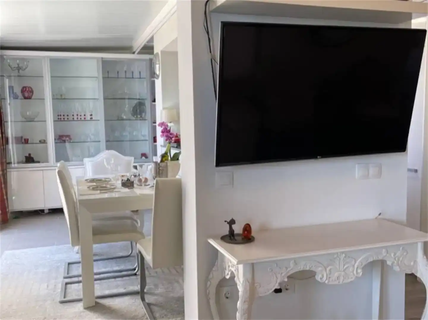 Menjador de Apartament en venda en Calpe / Calp amb Aire condicionat, Piscina i Balcó