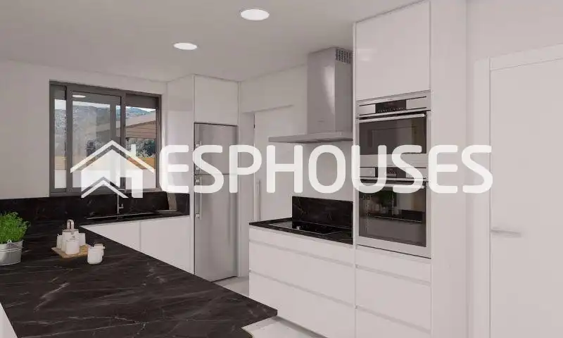 Kitchen of Houses for sale in Aspe  with Air Conditioner, Terrace and Swimming Pool
