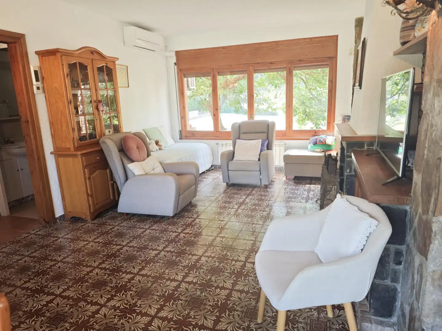 Sala d'estar de Casa o xalet en venda en Sant Pere de Vilamajor amb Aire condicionat, Calefacció i Piscina