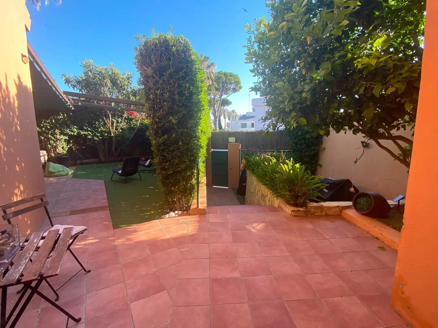 Garden of Detached homes for rent in El Puerto de Santa María  with Air Conditioner, Heating and Private garden