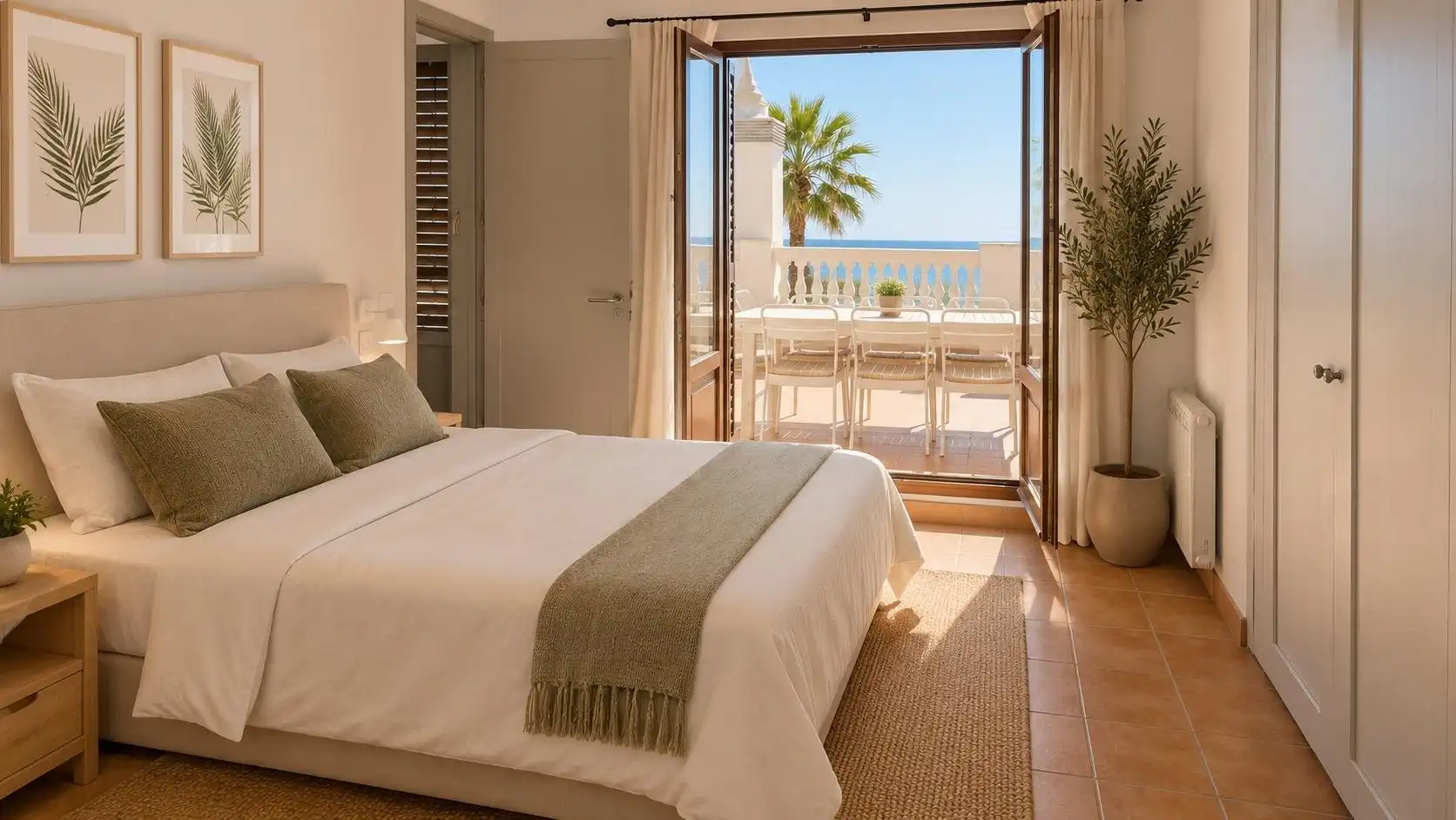 Bedroom of Apartments for rent in Tossa de Mar  with Air Conditioner, Heating and Parquet flooring