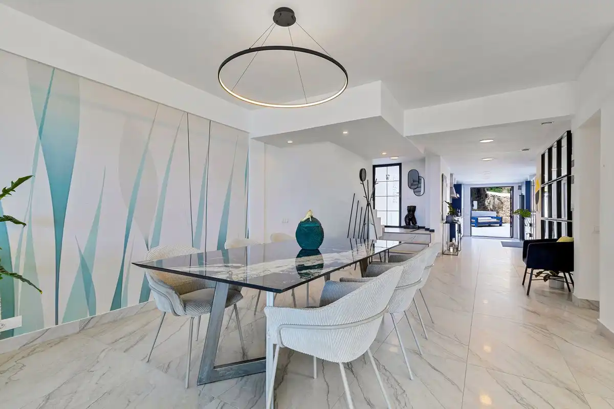 Dining room of Houses for sale in Ojén  with Air Conditioner, Private garden and Swimming Pool