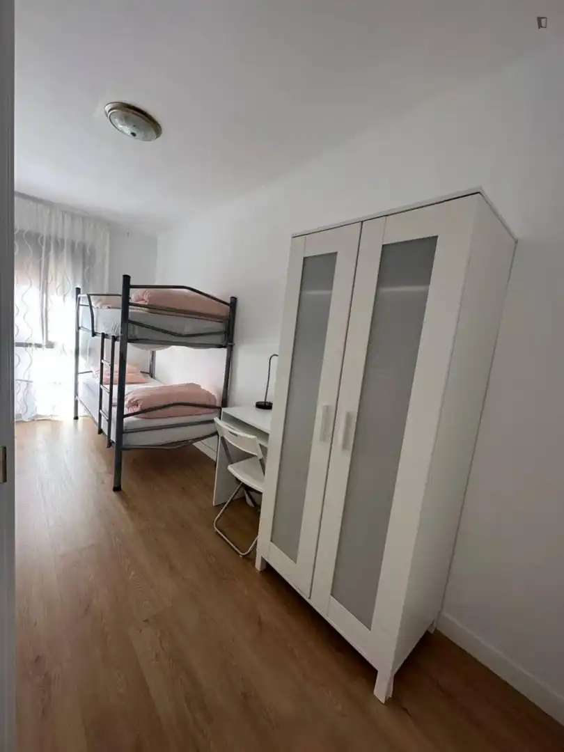 Schlafzimmer von Wohnungen zur untervermieten in Badalona mit Heizung, Möbliert und Internet