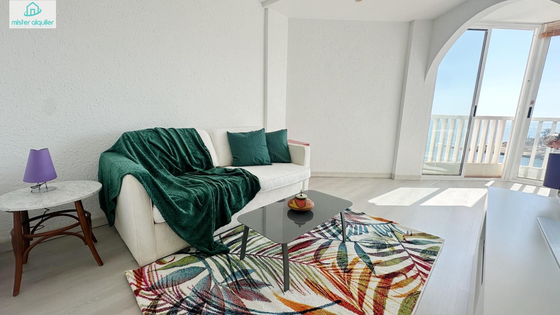 Living room of Apartment for rent in El Campello  with Private garden and Furnished