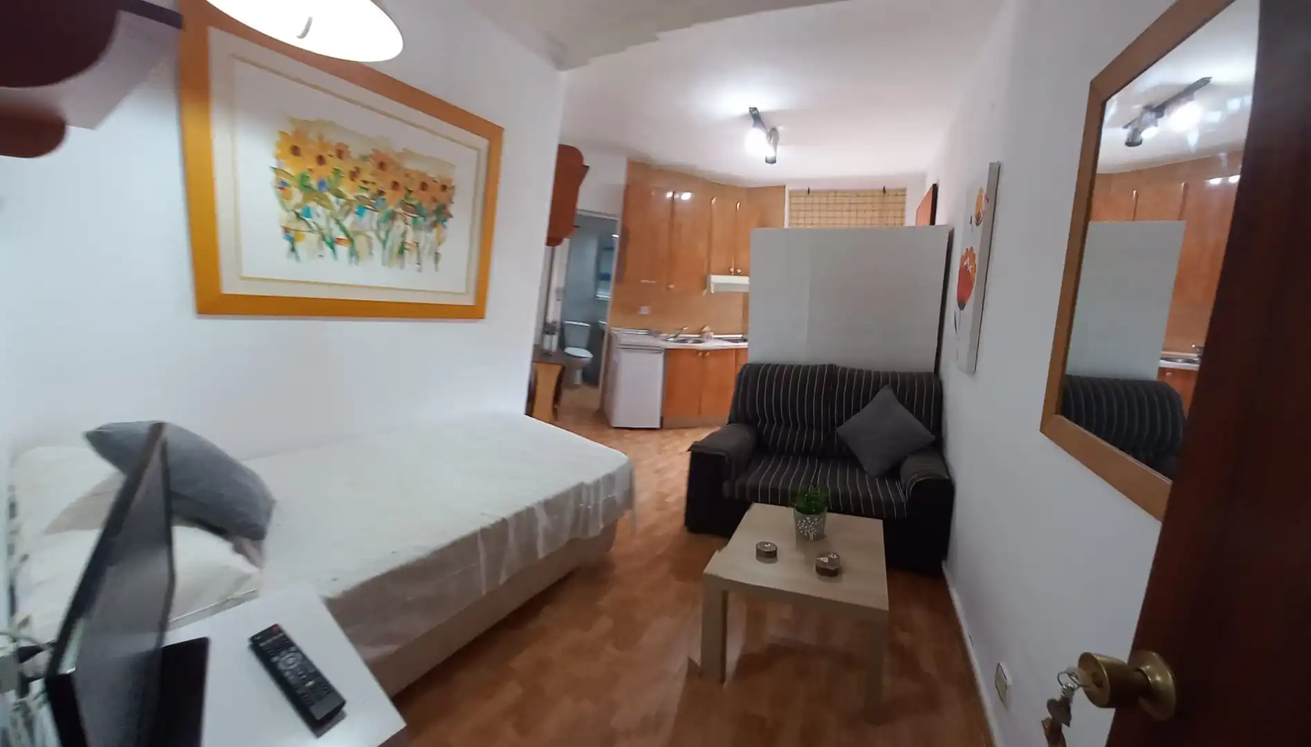 Schlafzimmer von Wohnung zur Miete in Málaga mit Möbliert