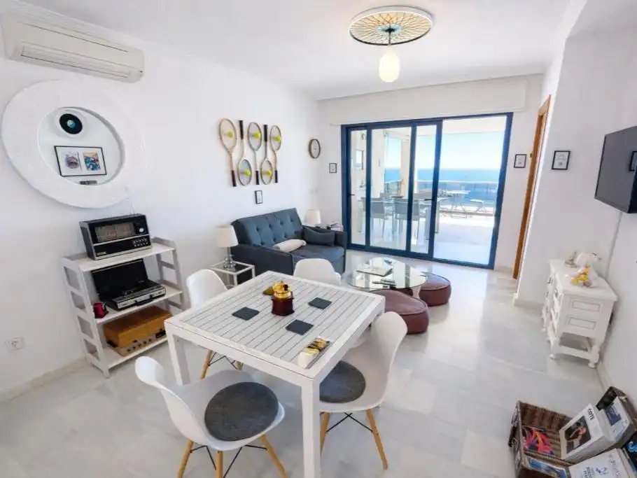 Living room of Flat for rent in Altea  with Air Conditioner, Terrace and Balcony