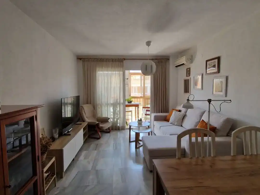 Living room of Flat for sale in Benalmádena  with Air Conditioner and Swimming Pool