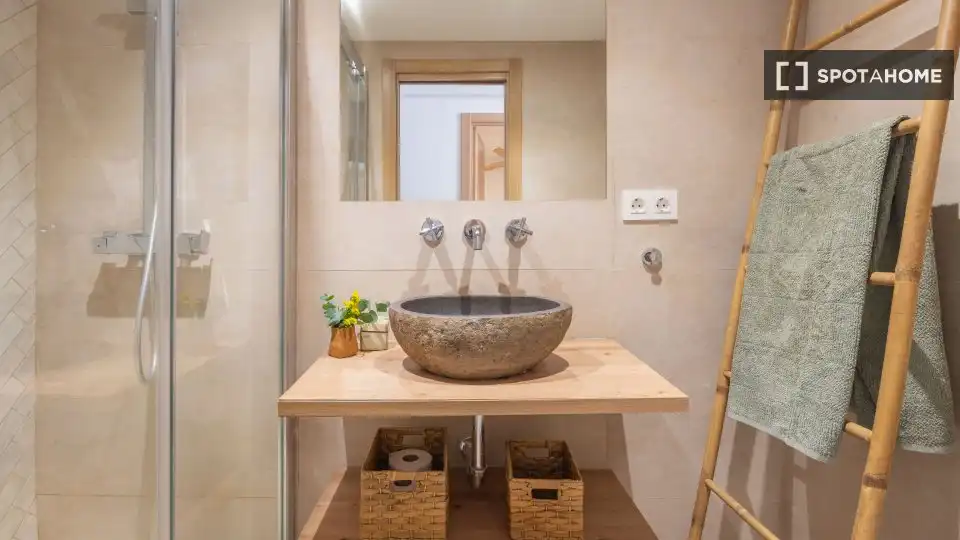 Bany de Apartament per a compartir en Málaga amb Aire condicionat, Calefacció i Terrassa