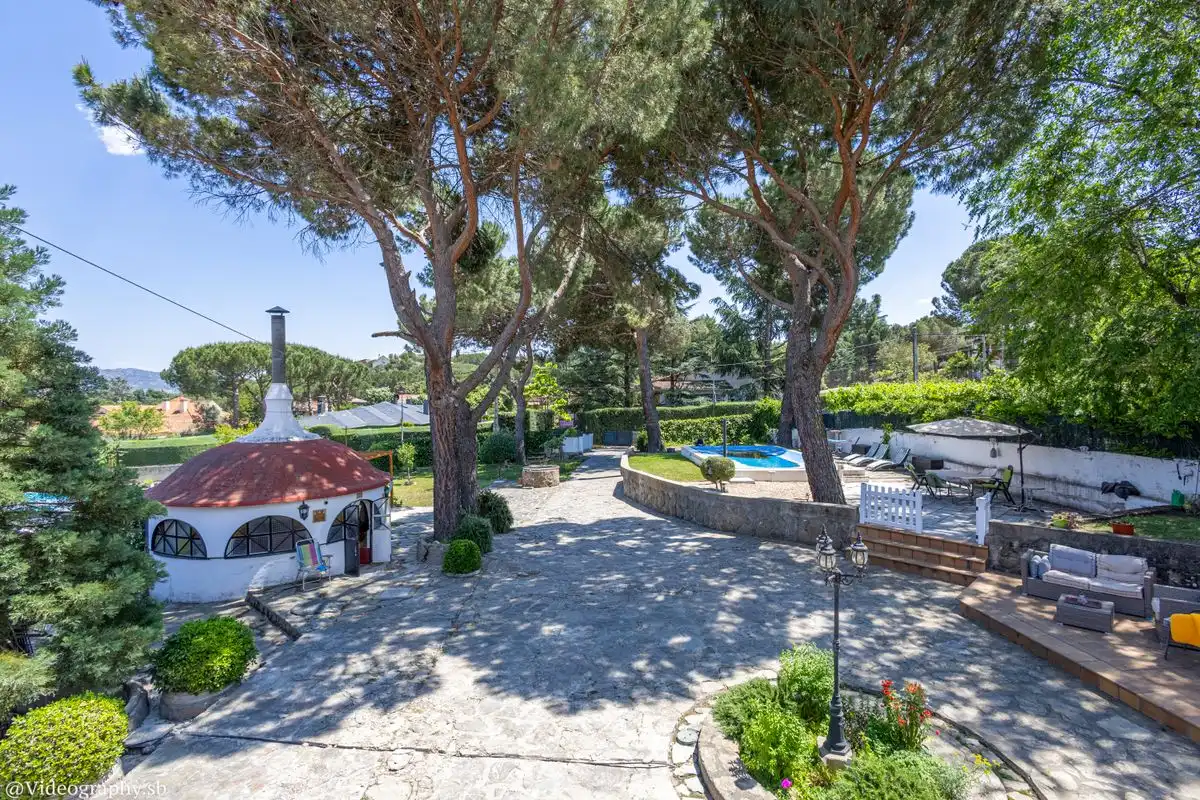 Jardí de Casa o xalet en venda en Guadarrama amb Calefacció, Jardí privat i Piscina