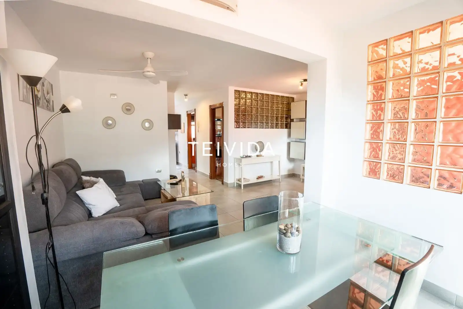 Living room of Flat for rent in Adeje  with Air Conditioner, Terrace and Swimming Pool