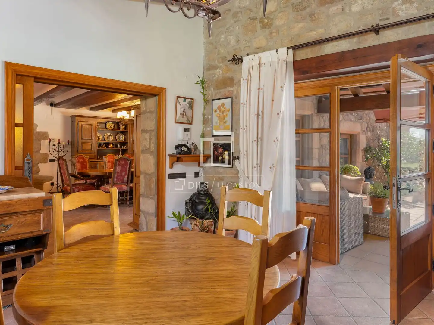 Dining room of Country homes for sale in Breda  with Air Conditioner, Heating and Private garden