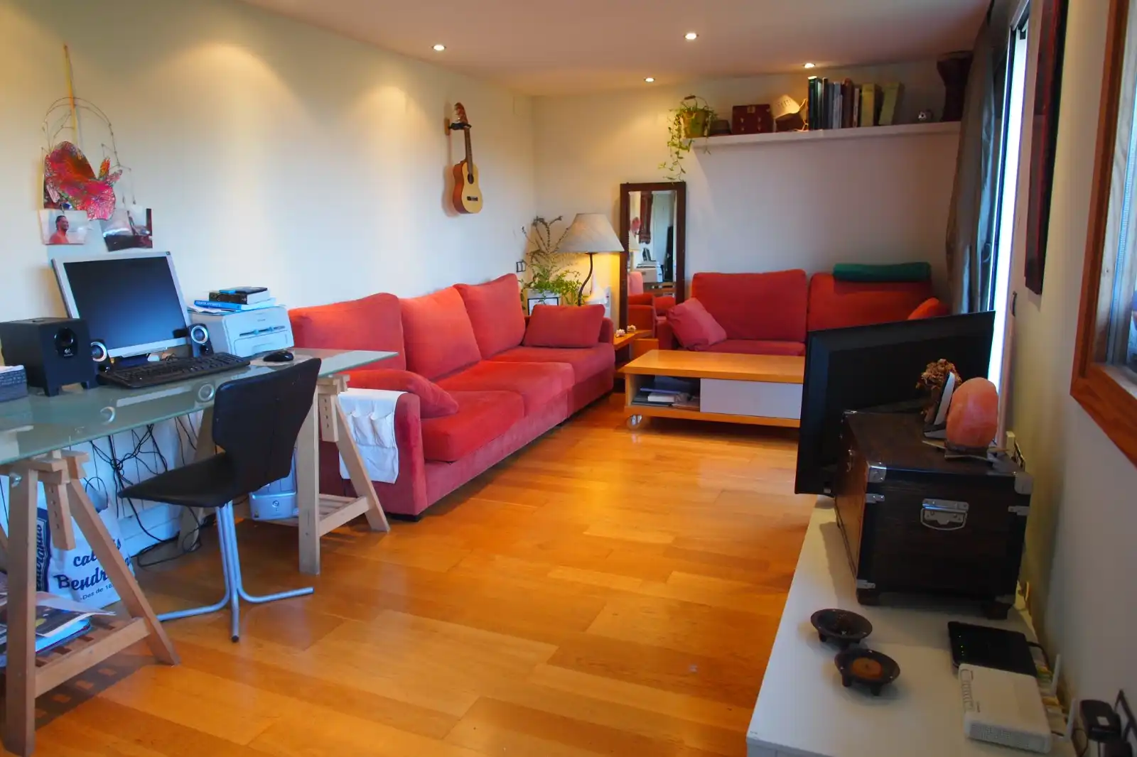 Sala de estar de Casa o chalet de alquiler en Sant Cugat del Vallès con Aire acondicionado, Calefacción y Jardín privado