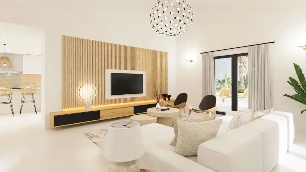 Sala d'estar de Finca rústica en venda en Marratxí amb Aire condicionat, Calefacció i Jardí privat