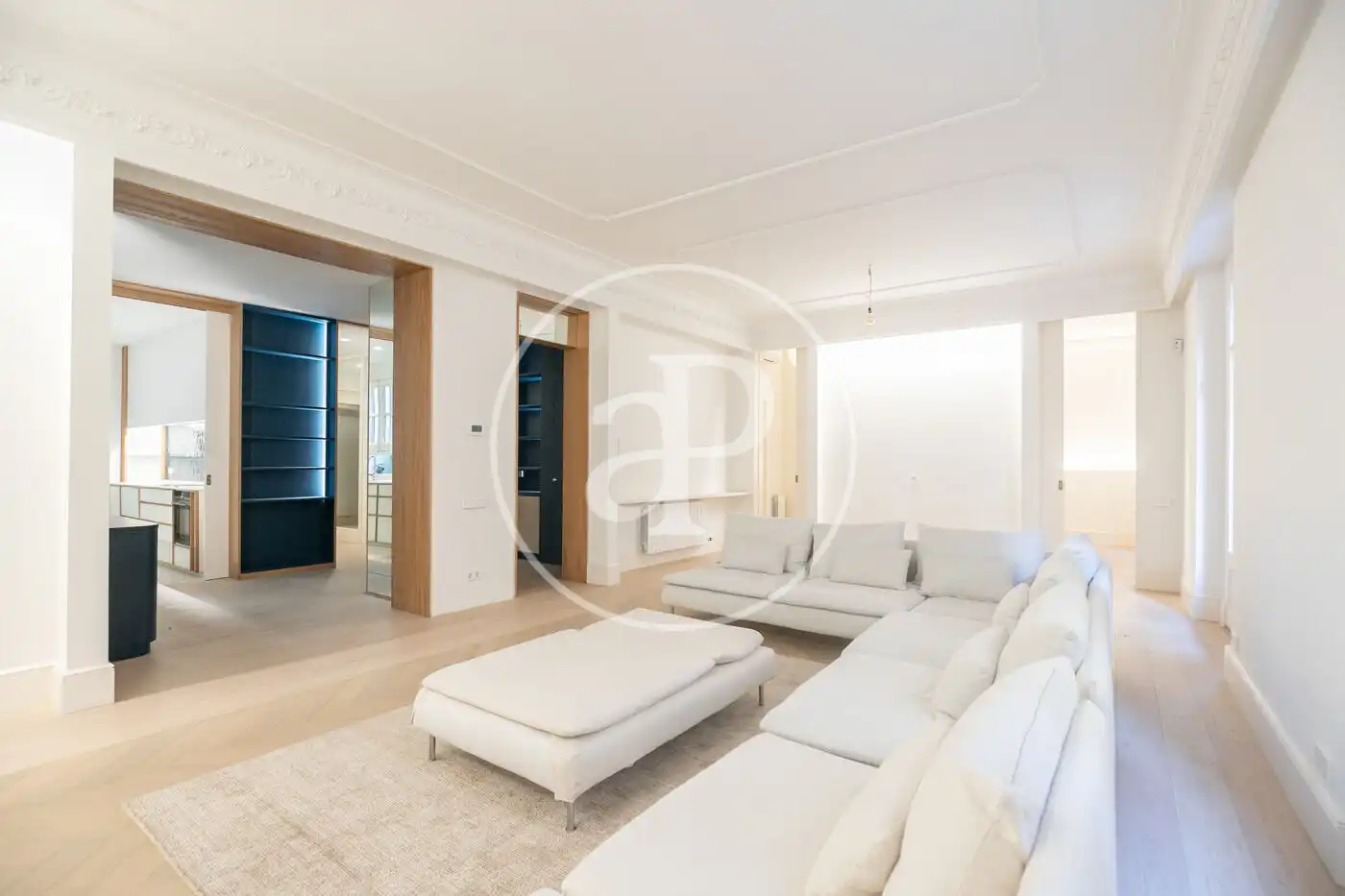 Sala de estar de Piso en venta en Barcelona con Aire acondicionado, Calefacción y Jardín privado
