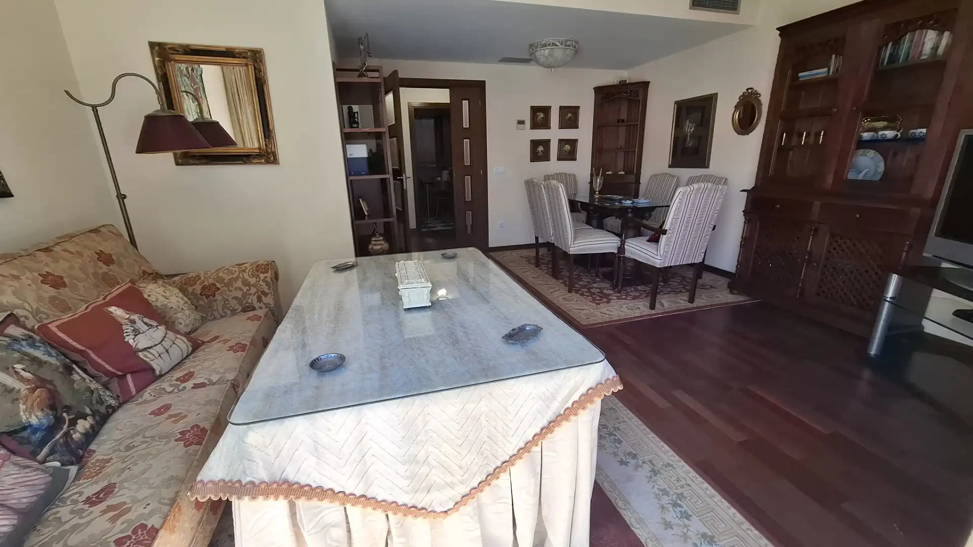 Comedor de Piso de alquiler en Málaga con Aire acondicionado, Terraza y Amueblado