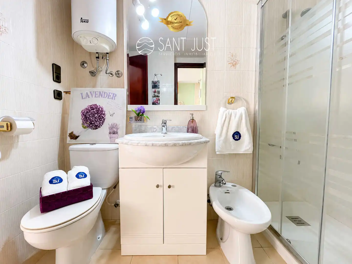 Badezimmer von Wohnungen zum Verkauf in Vila-seca mit Terrasse, Möbliert und Waschmaschine