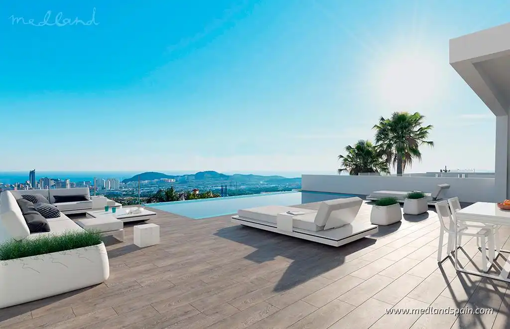 Detached house with garden for sale in Balcón de Finestrat - Terra Marina