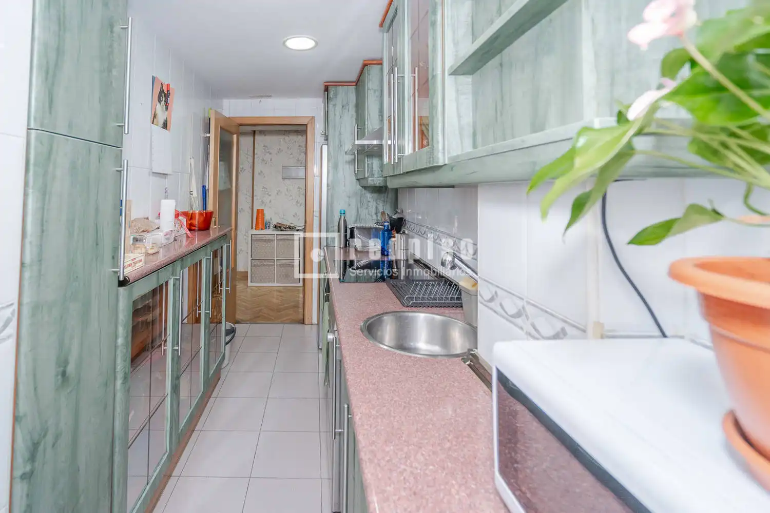 Küche von Wohnung zum Verkauf in Arroyomolinos (Madrid) mit Heizung, Parkett und Abstellraum