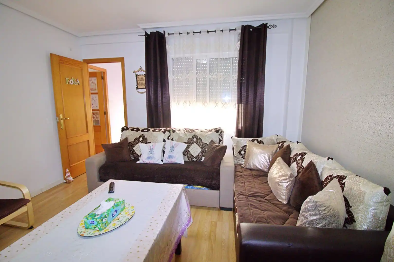 Sala de estar de Piso en venta en Elche / Elx con Aire acondicionado, Amueblado y Balcón
