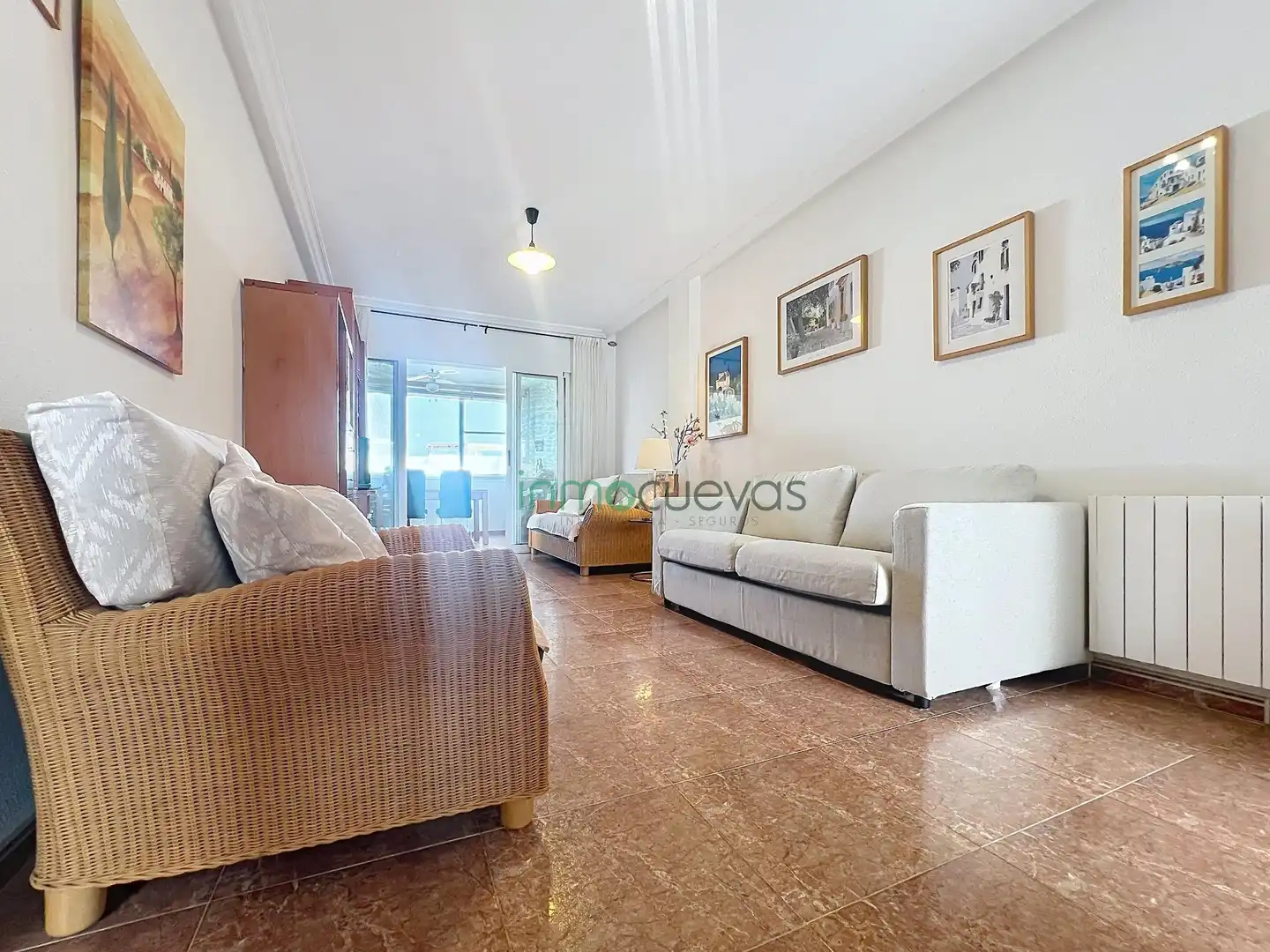 Sala d'estar de Àtic de lloguer en Vera amb Moblat