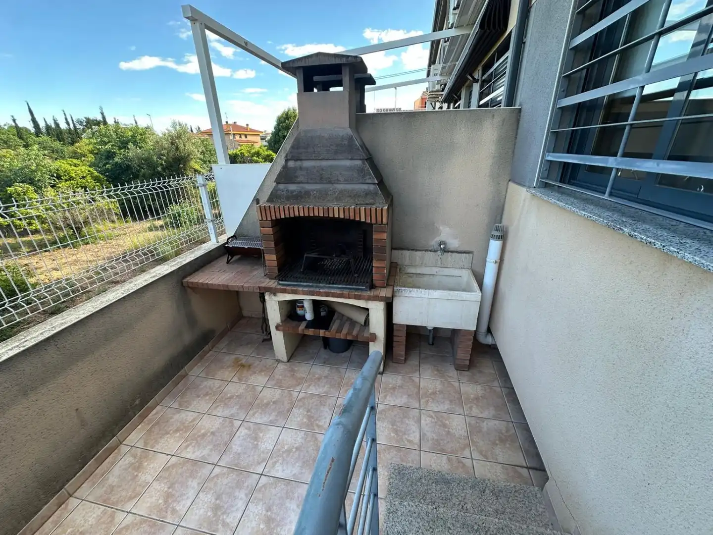 Terrace of Detached homes for rent in Almazora / Almassora  with Air Conditioner, Heating and Parquet flooring