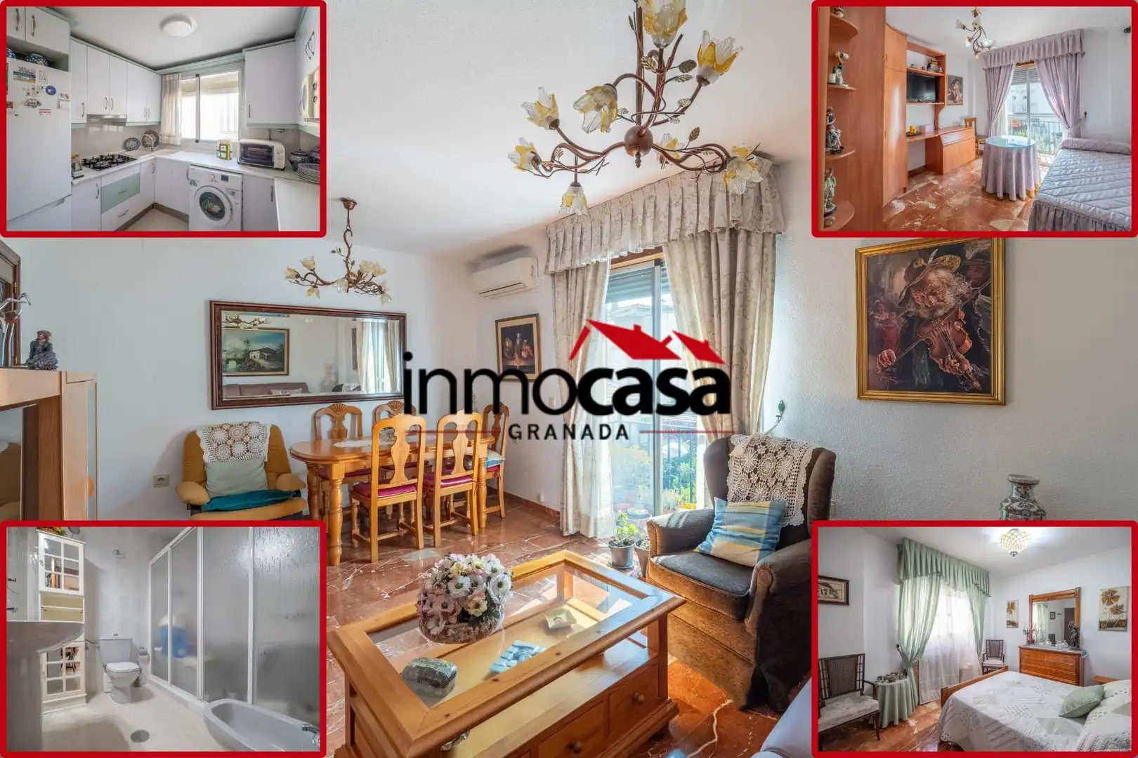 Exterior view of Flat for sale in Armilla  with Balcony
