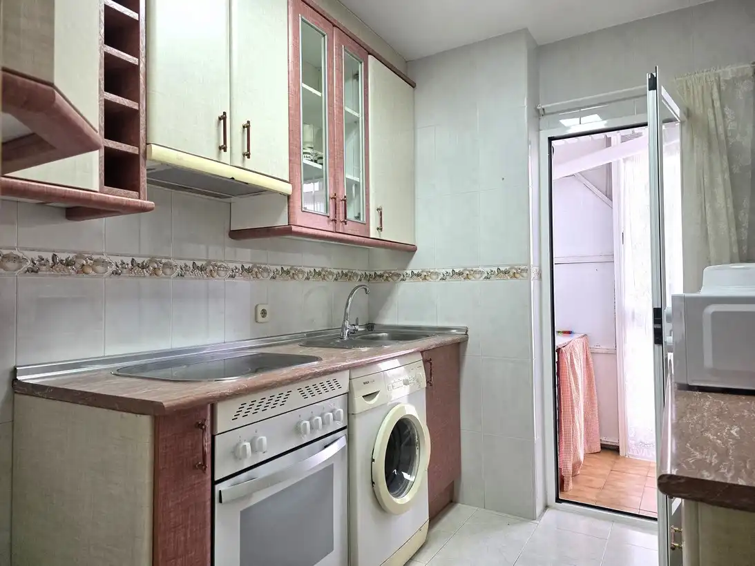 Kitchen of Flat for rent in Madrid  with Heating, Terrace and Furnished