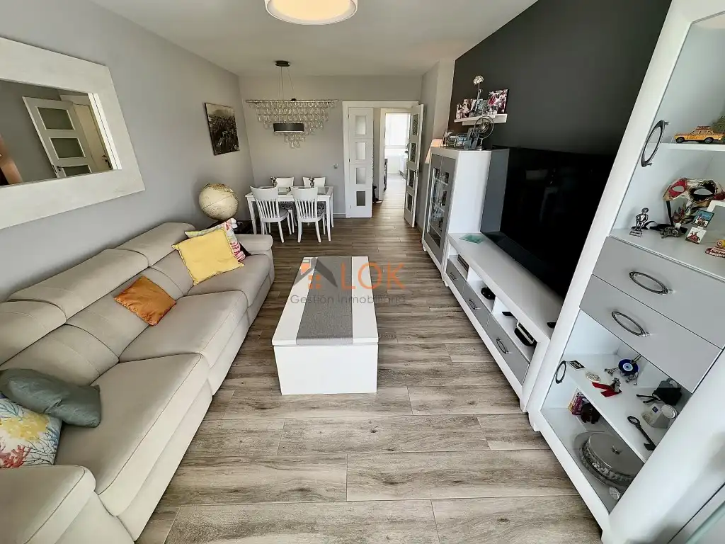 Sala d'estar de Pis en venda en Málaga amb Aire condicionat, Jardí privat i Terrassa