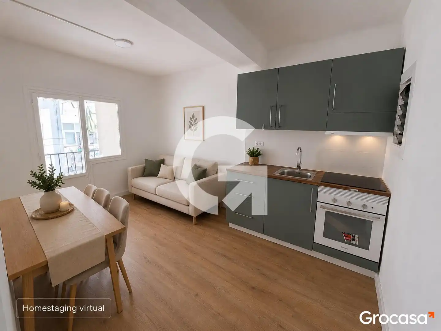 Kitchen of Flat for sale in Badalona  with Balcony