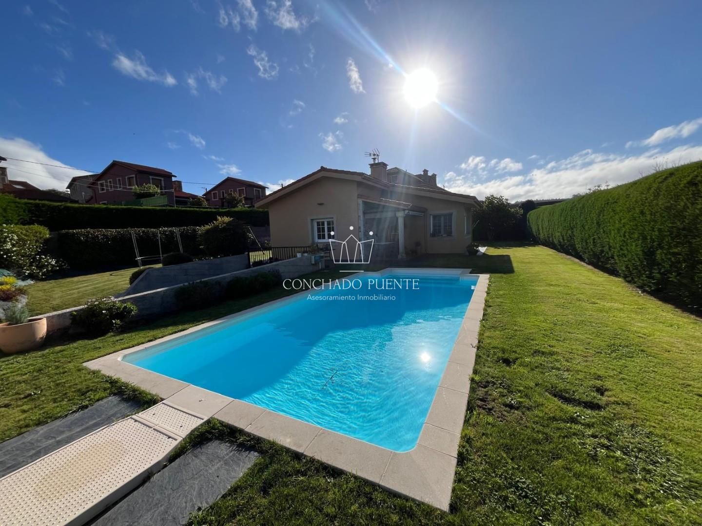 Piscina de Casa o chalet en venta en Betanzos con Jardín privado