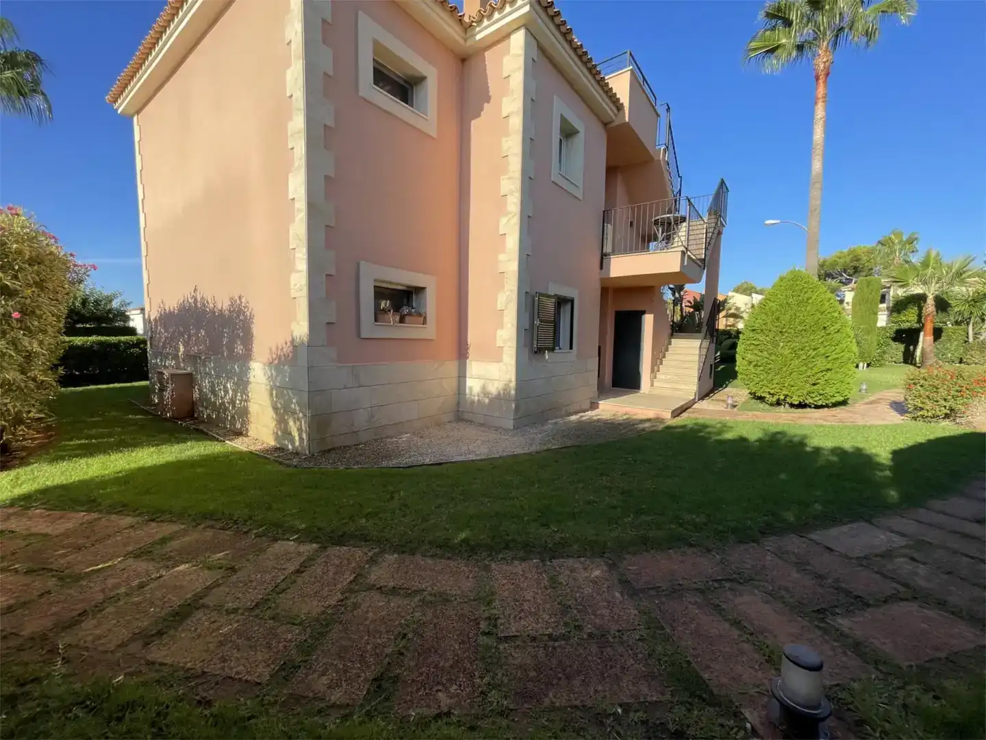 Vista exterior de Planta baixa en venda en Campos amb Aire condicionat i Piscina