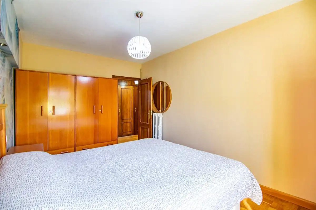 Bedroom of Flat for rent in Madrid  with Air Conditioner, Heating and Parquet flooring