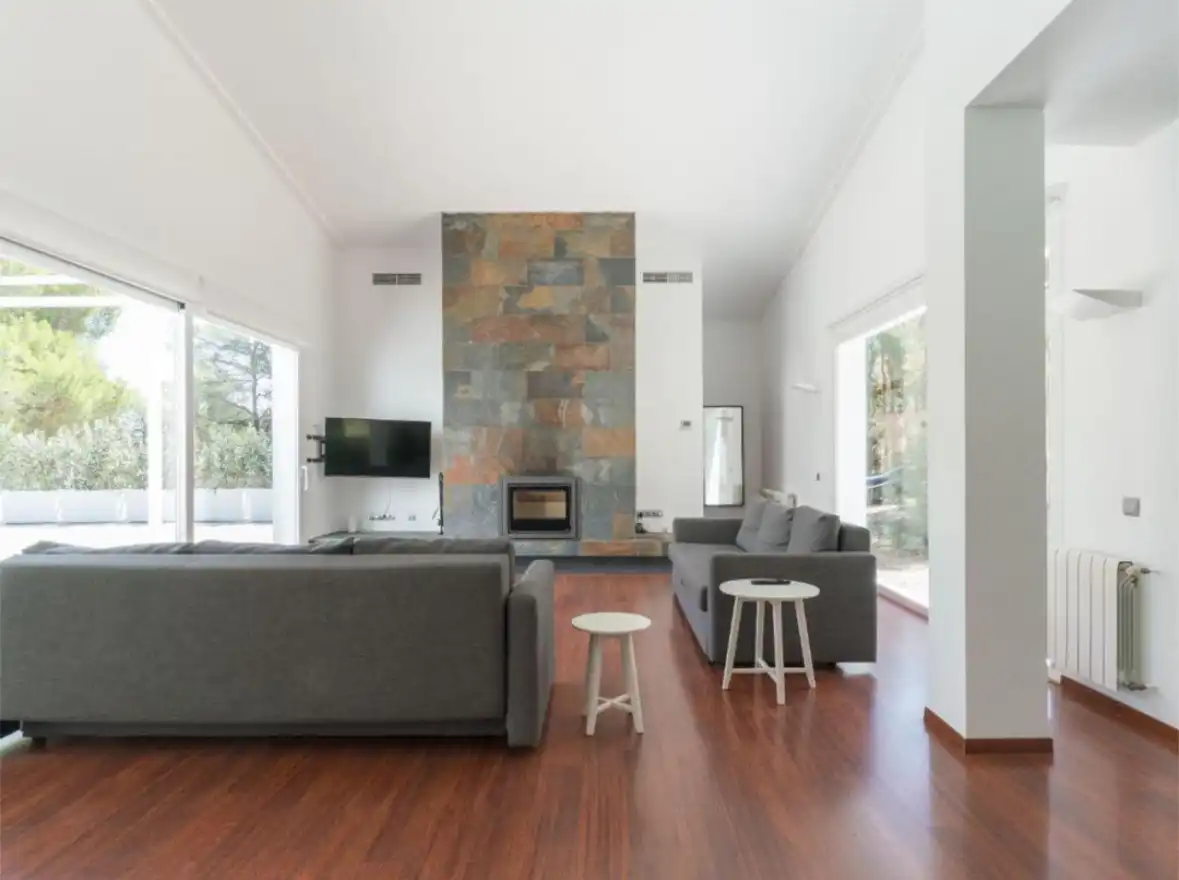 Sala de estar de Casa o chalet de alquiler en Torres Torres con Aire acondicionado, Calefacción y Jardín privado