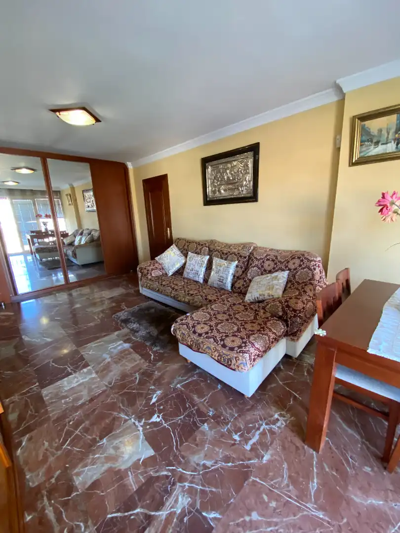 Wohnzimmer von Wohnung zur Miete in Málaga mit Klimaanlage, Terrasse und Möbliert