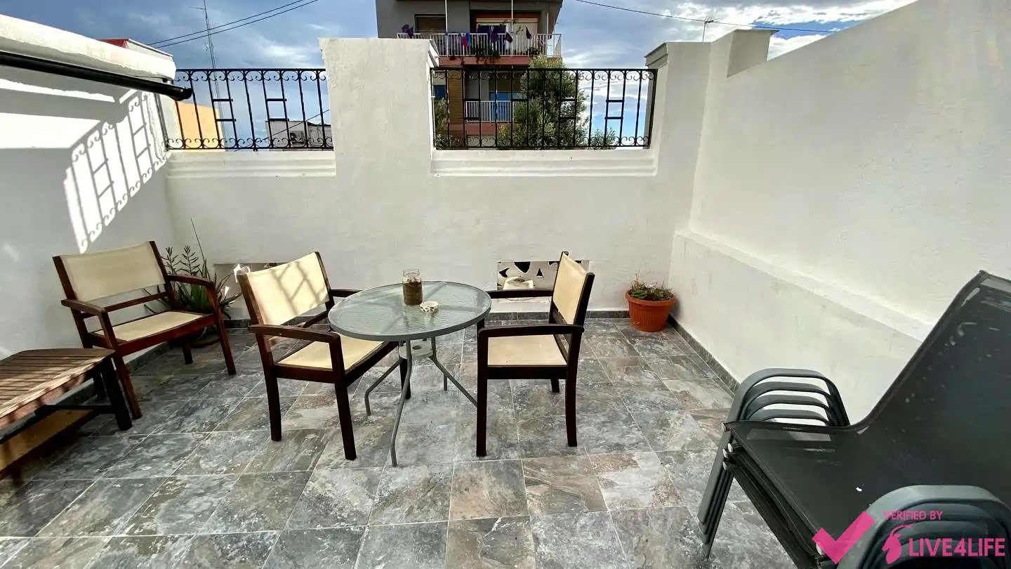 Terrace of Attic for rent in Valencia  with Air Conditioner, Terrace and Furnished