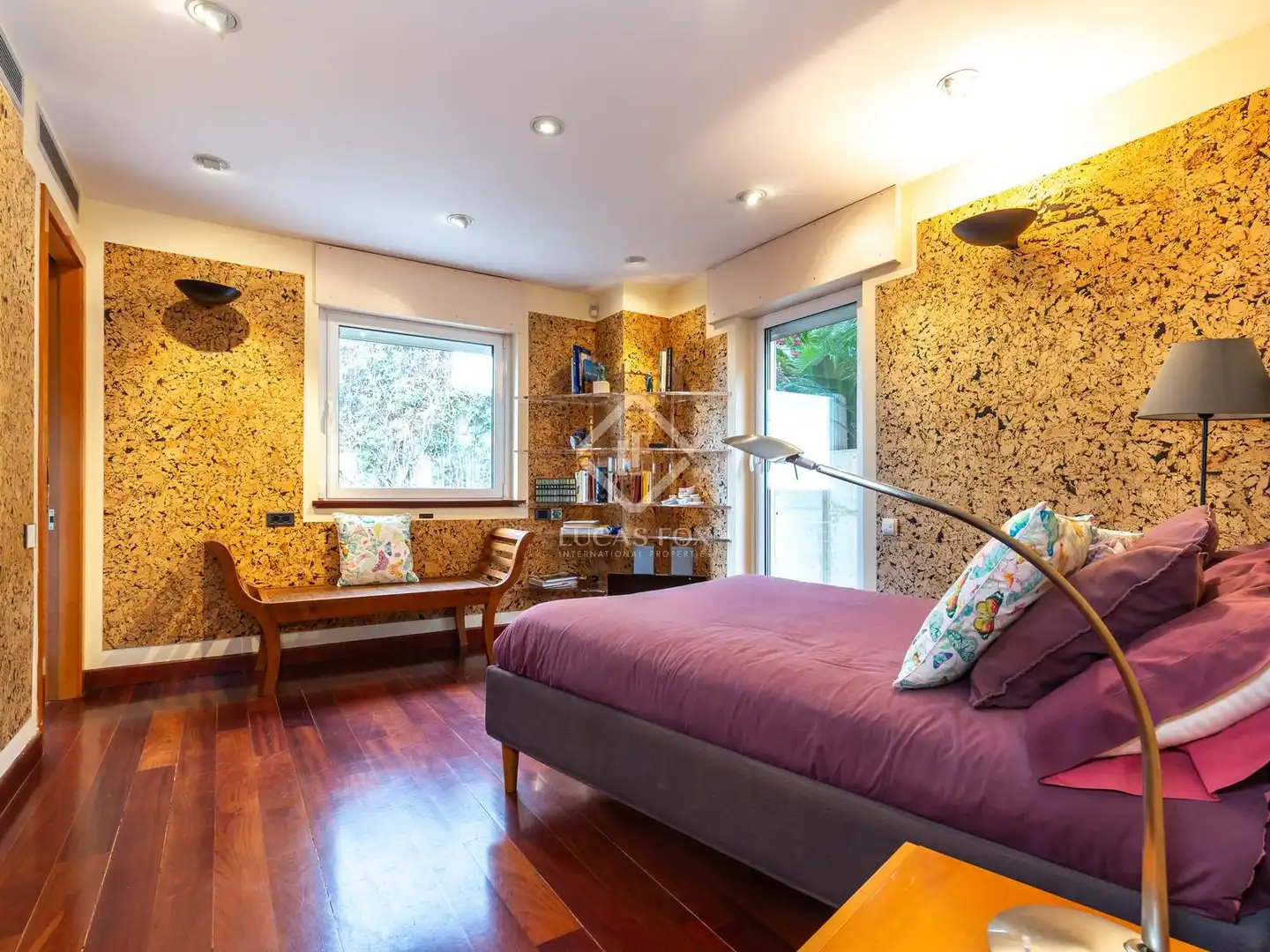Schlafzimmer von Haus oder Chalet zum Verkauf in Esplugues de Llobregat mit Klimaanlage, Heizung und Privatgarten