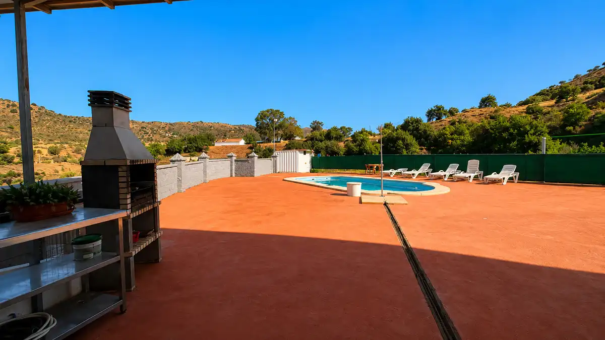 Terraza de Finca rústica en venta en Málaga con Aire acondicionado y Calefacción