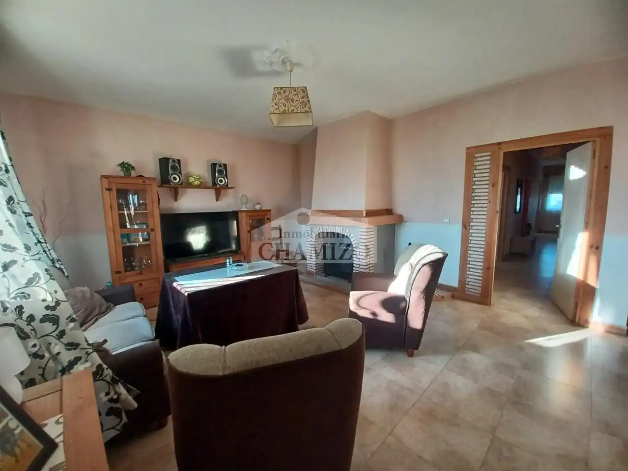 Sala de estar de Casa o chalet en venta en La Coronada con Jardín privado y Trastero