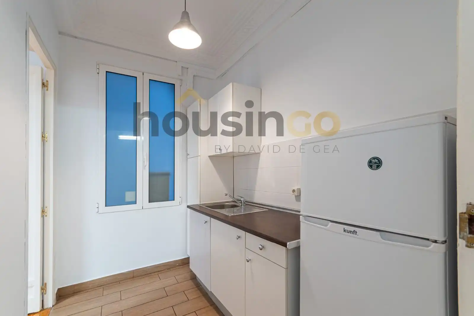 Kitchen of Office for rent in Madrid  with Air Conditioner, Heating and Balcony