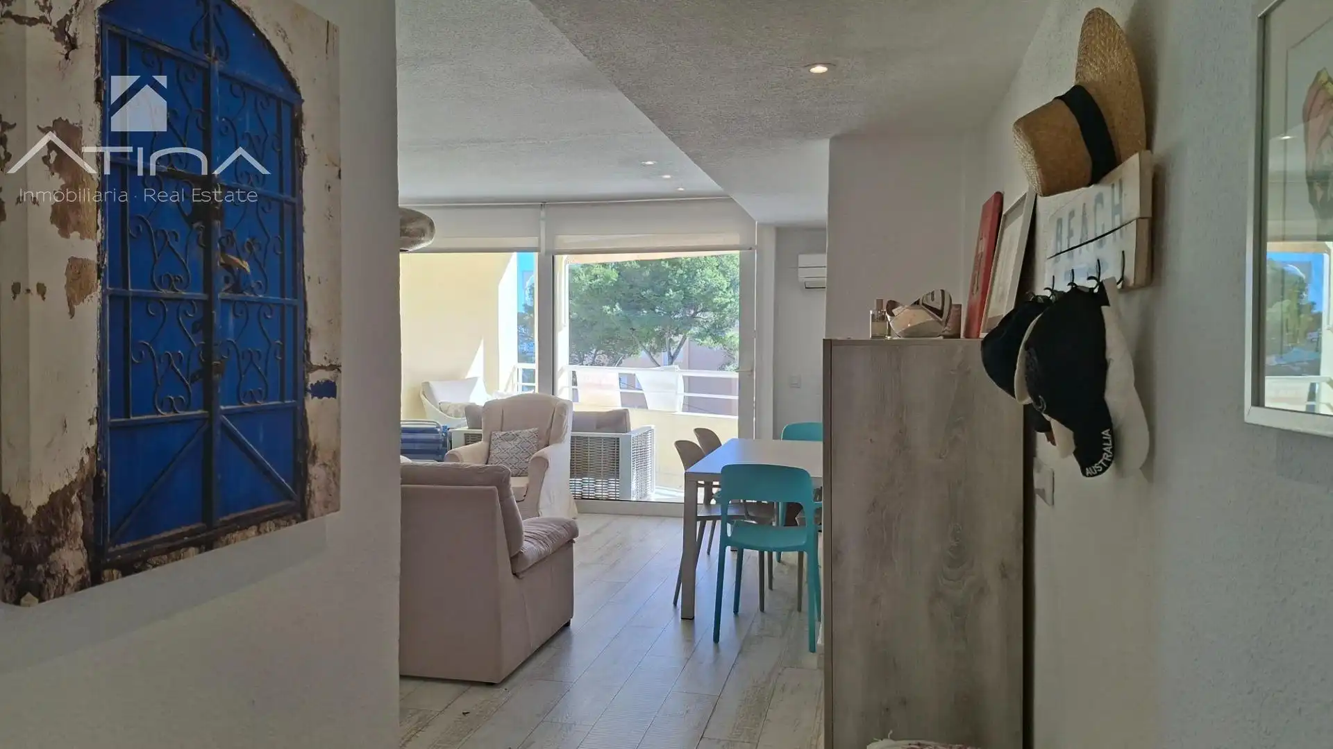 Wohnzimmer von Maisonette zum Verkauf in Jávea / Xàbia mit Klimaanlage, Heizung und Privatgarten