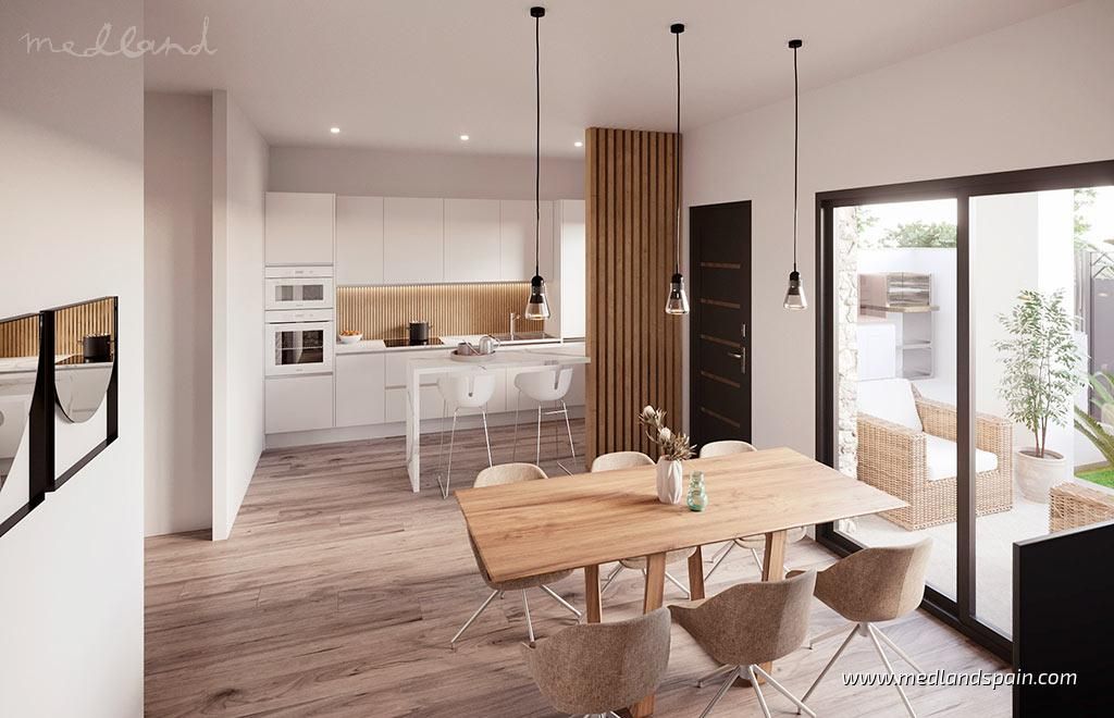 Kitchen of Apartment for sale in Hondón de las Nieves / El Fondó de les Neus  with Private garden and Terrace