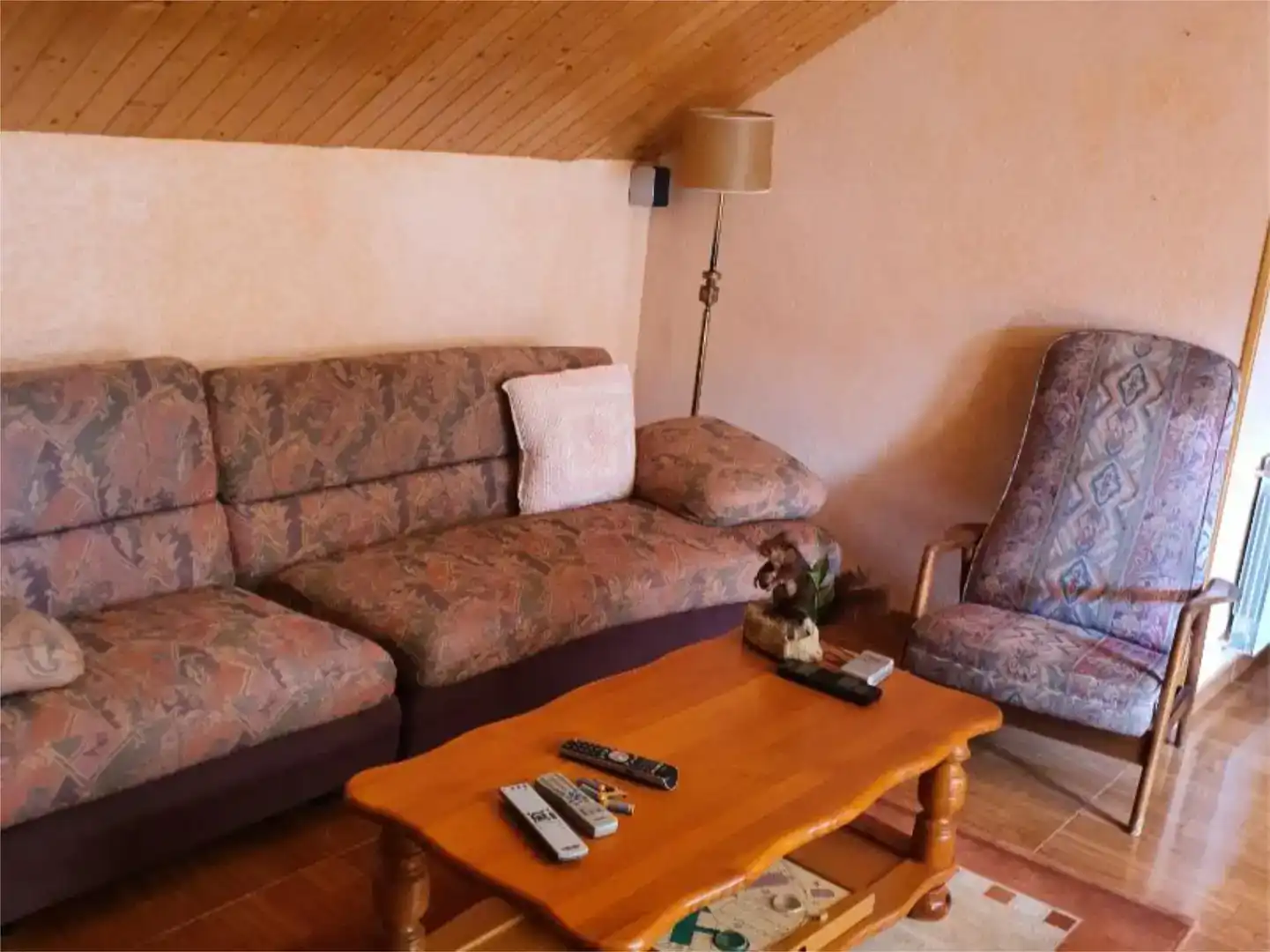 Sala de estar de Piso en venta en Quintana del Castillo con Jardín privado
