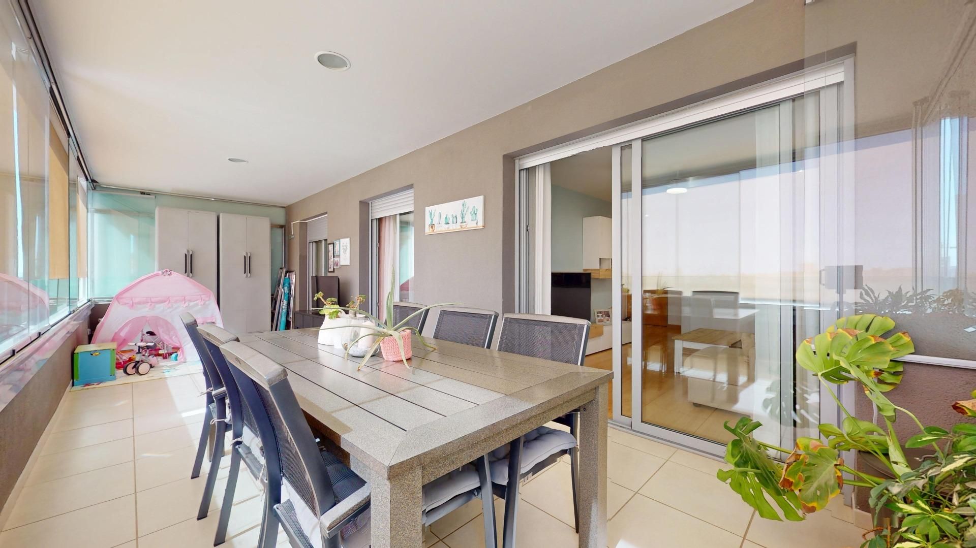 Terrace of Flat for sale in Elche / Elx  with Air Conditioner, Parquet flooring and Terrace