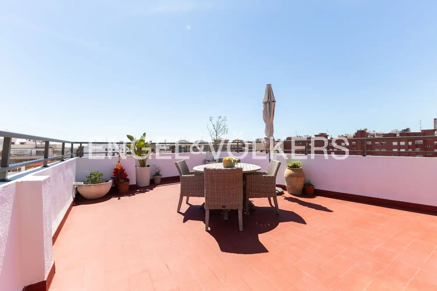 Terrace of Attic for sale in Castellón de la Plana / Castelló de la Plana  with Air Conditioner, Heating and Parquet flooring