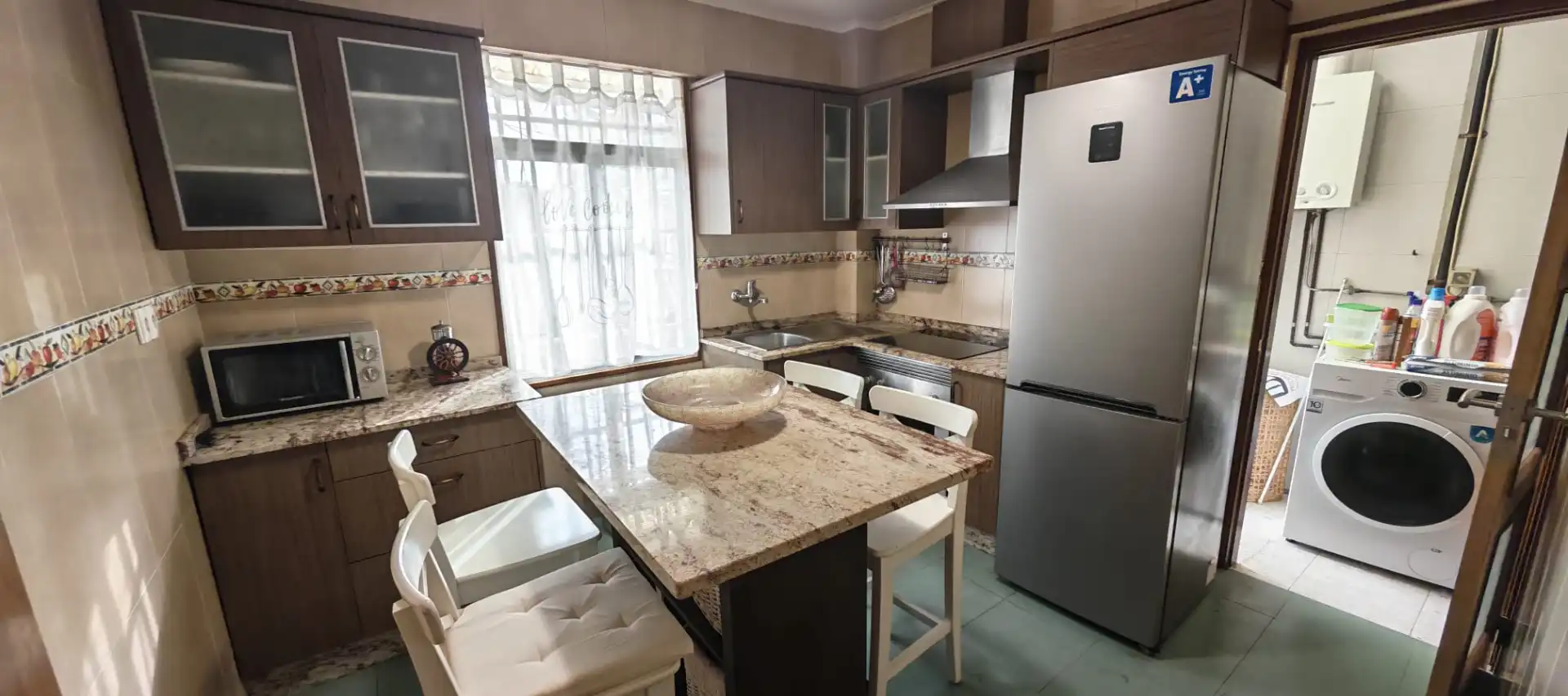Kitchen of Flat for rent in Ferrol  with Furnished
