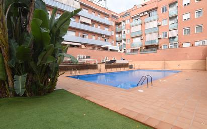 Swimming pool of Flat for sale in Mataró  with Air Conditioner, Heating and Parquet flooring