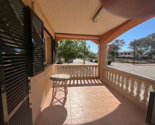 Exterior view of Single-family semi-detached for sale in Llucmajor  with Air Conditioner, Terrace and Storage room